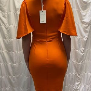 Women’s Grace Karin Orange  Bodycon Dress, Size: Small